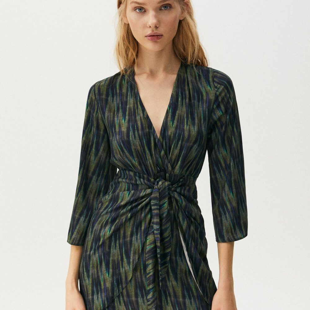 Short Dress With Knotted Skirt