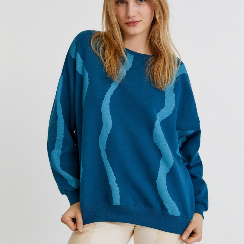 Tie-Dye Lines Sweatshirt