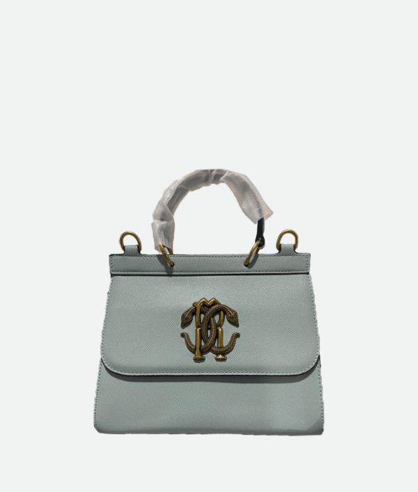 Roberto Cavalli Mirror Snake Shoulder Bag