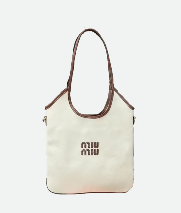 Miu Miu Ivy canvas and leather bag