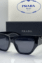 Prada Square glasses triangle logo - Black