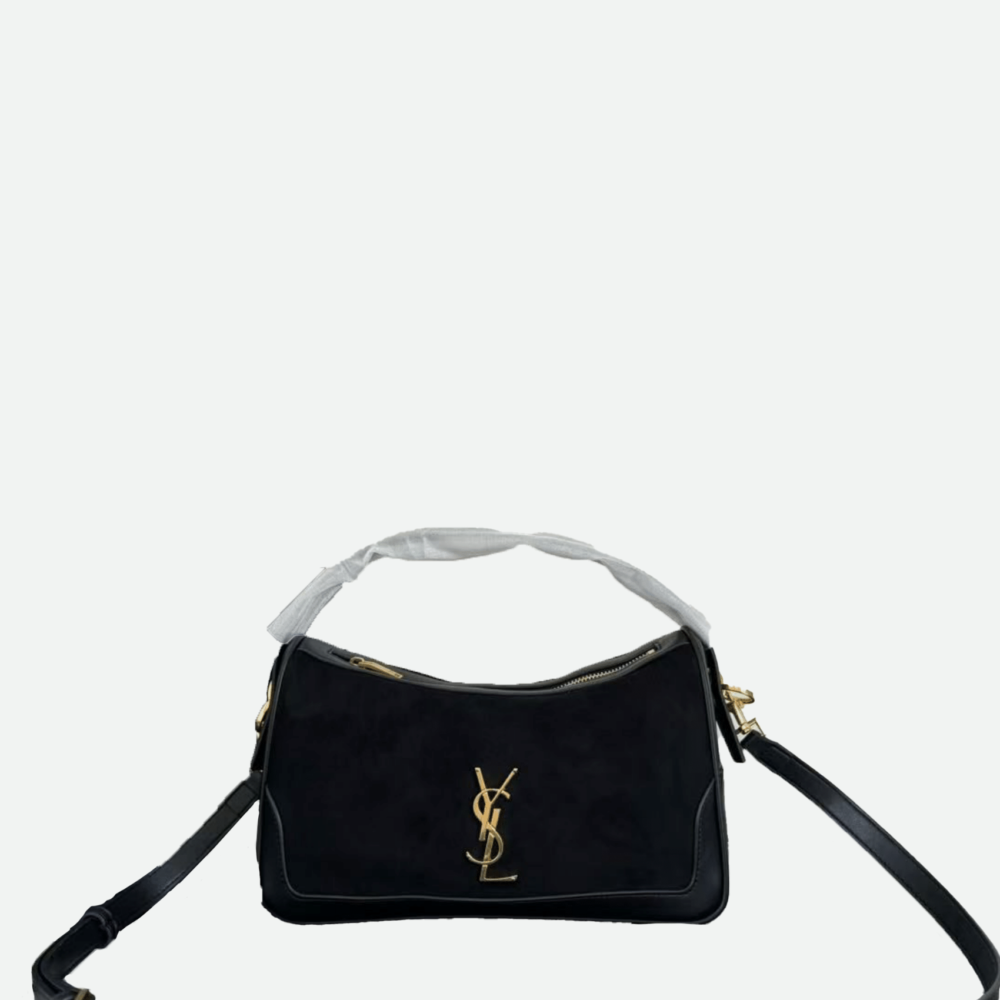 Home 95 Saint Laurent Jamie Ponchon Bag Black fur