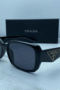 prada triangle logo glasses