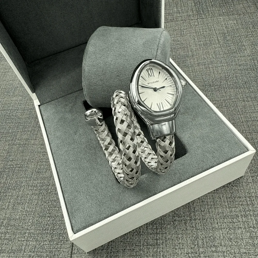 Home 328 Bvlgari Serpenti Spiga Silver