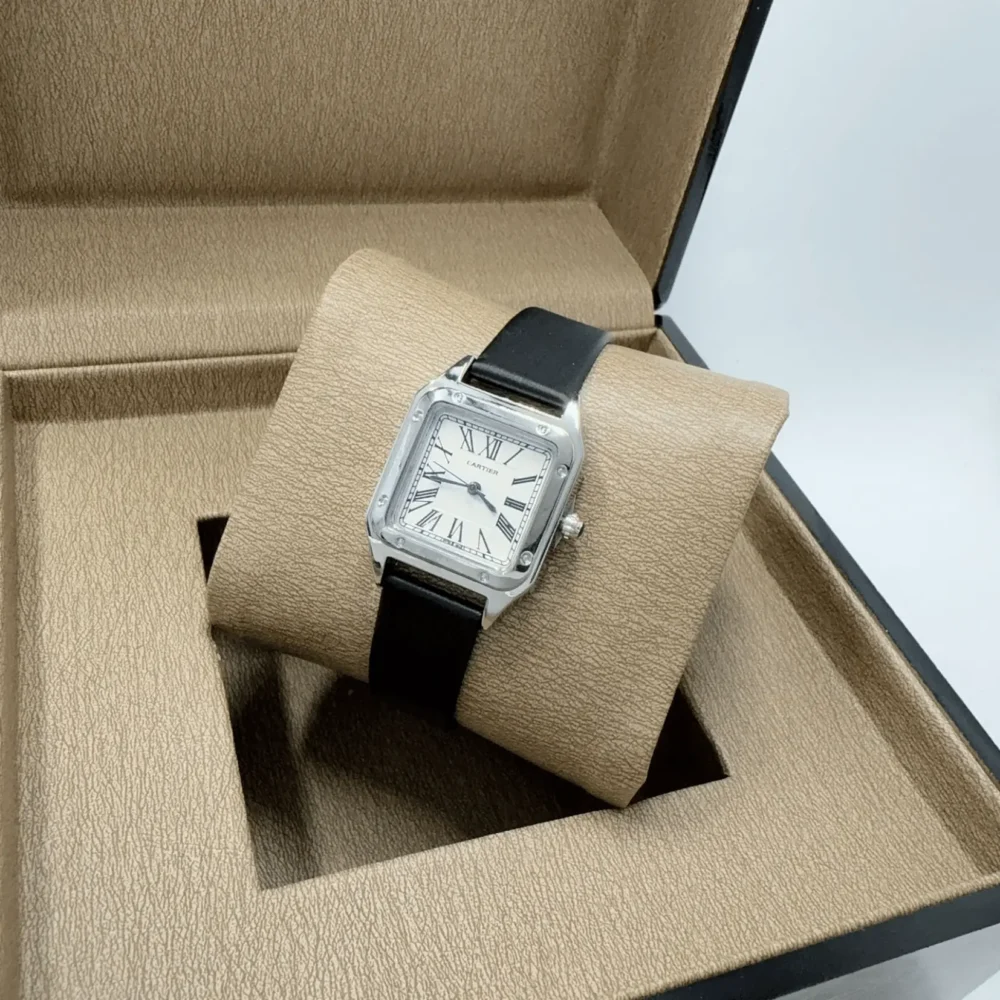 Home 337 Cartier Santos Dumont silver black