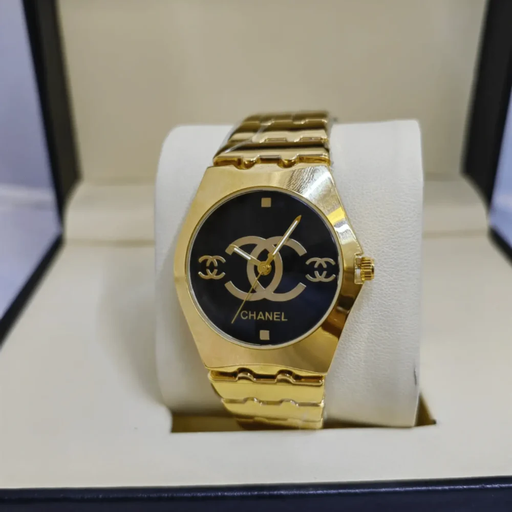 Home 349 Chanel J12 CC watch black gold