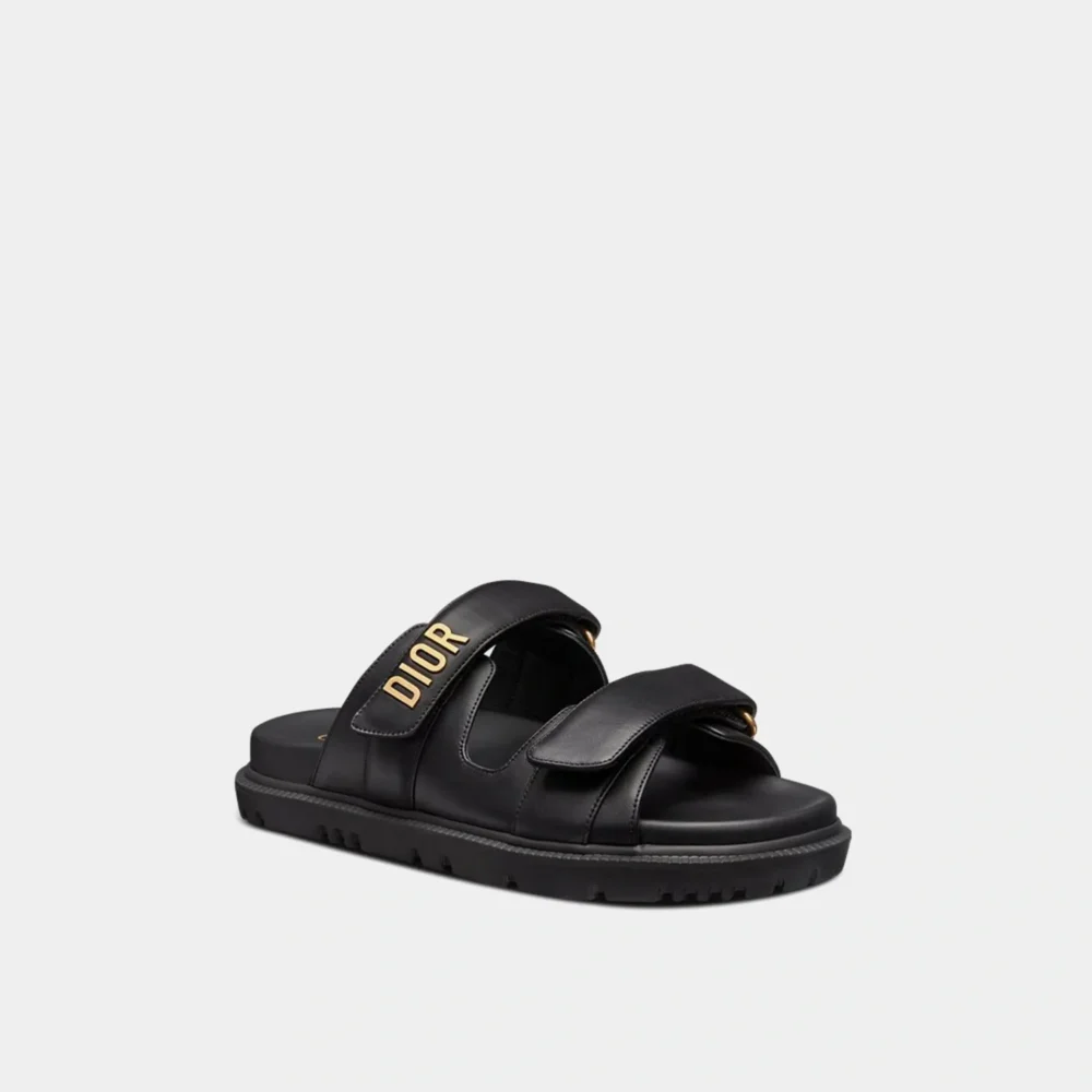 Home 97 Dior Dioract Slides black lambskin