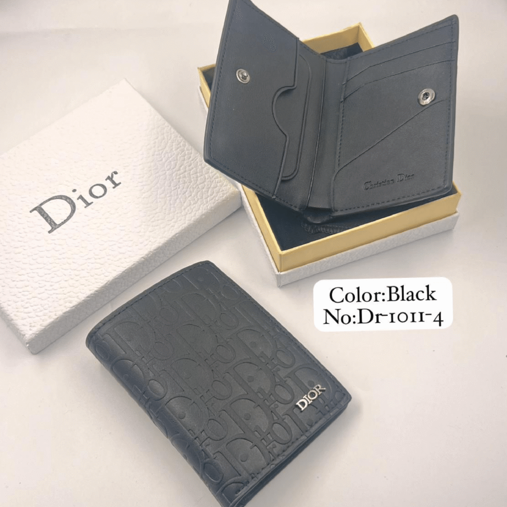Dior leather graffiti wallet