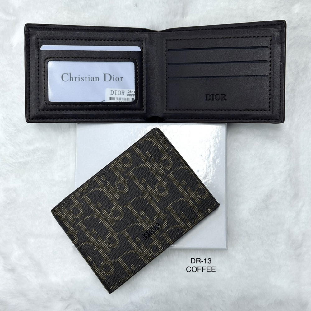 Home 254 Dior oblique jacquard wallet coffe