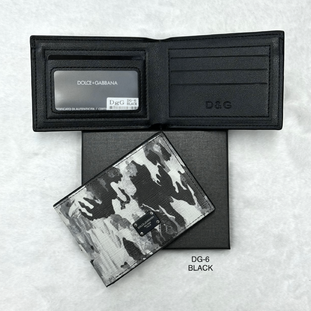 Home 234 Dolce and Gabbana milano Leather wallet black white
