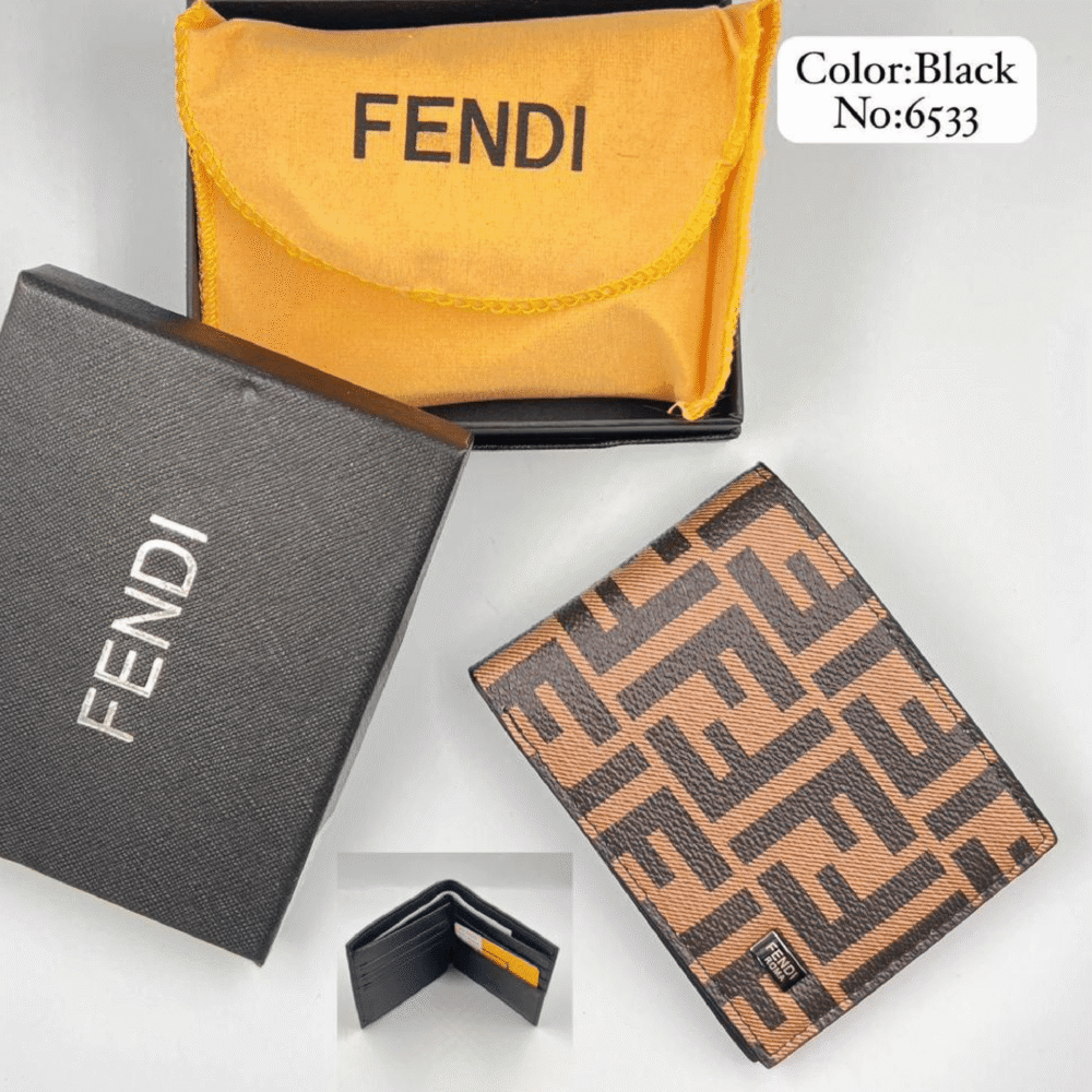 Fendi FF Fabric Wallet