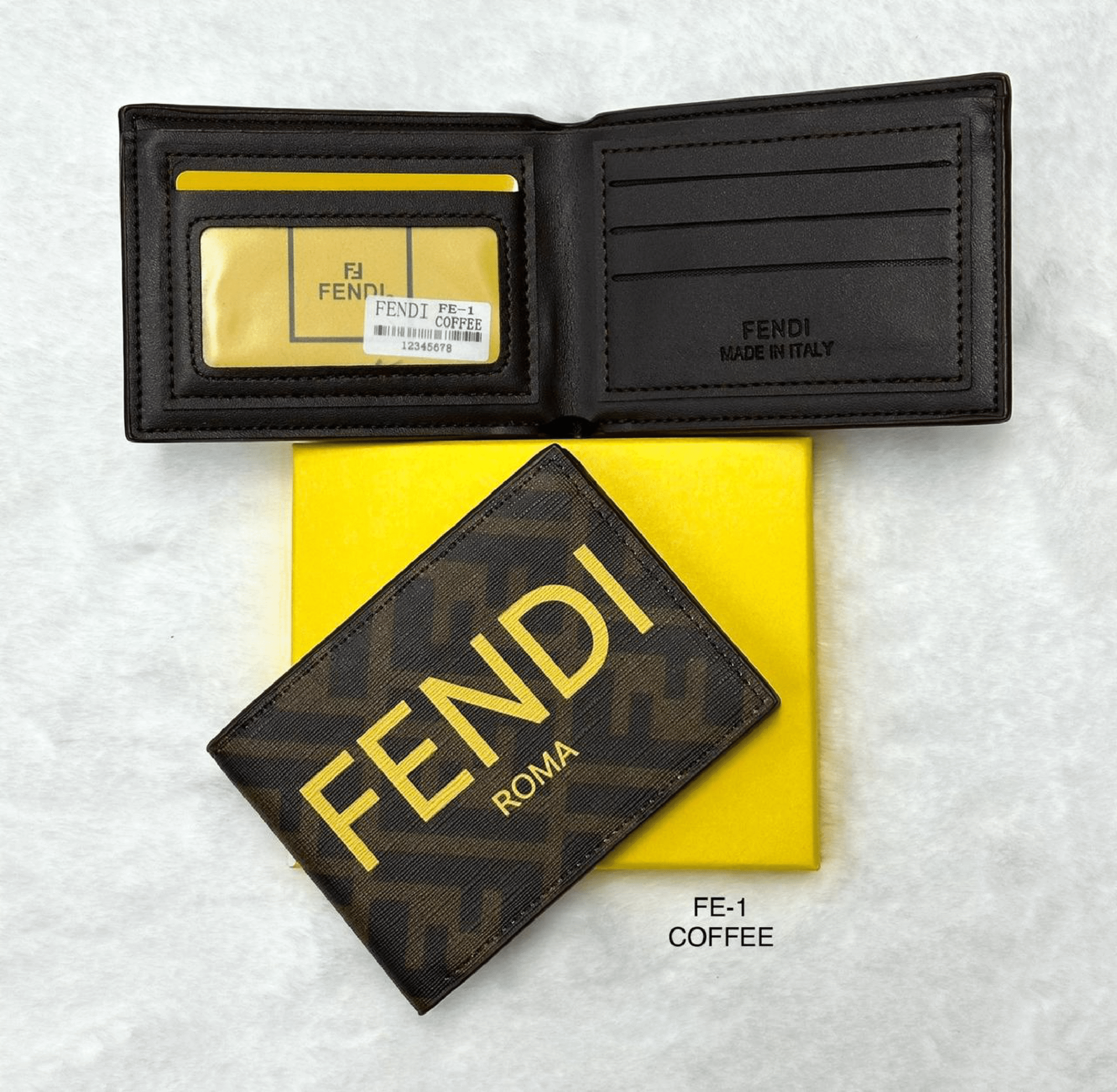 Fendi FF Pattern Wallet