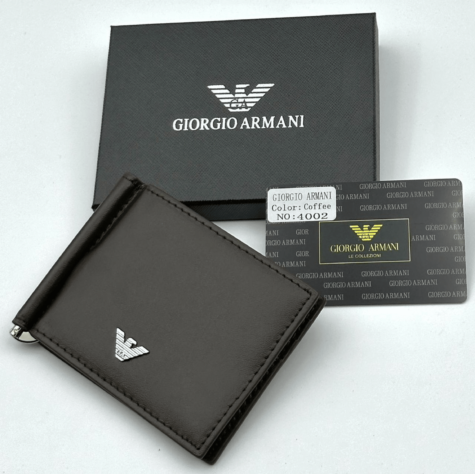 Giorgio Armani money clip wallet
