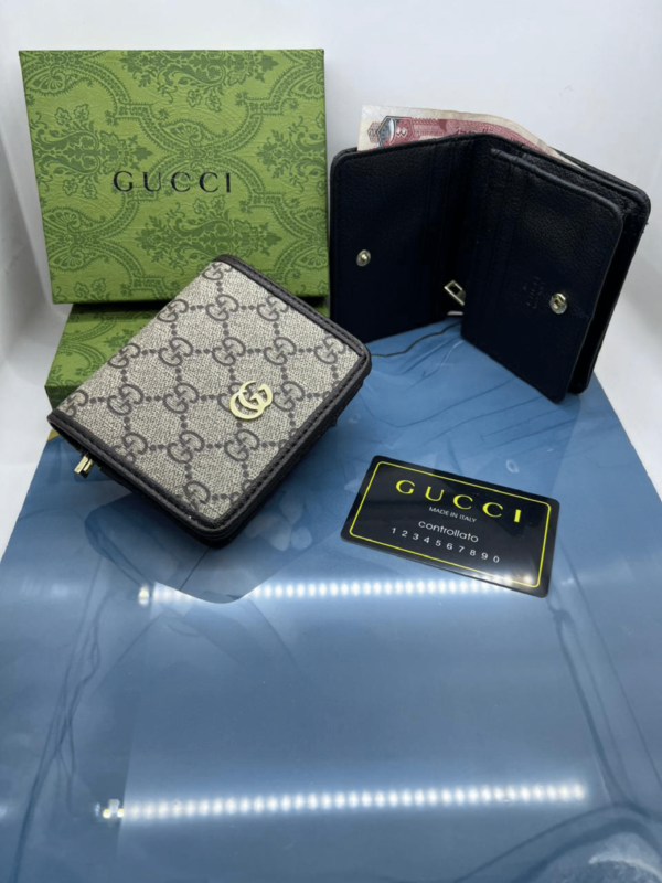 Gucci Canvas GG zipper wallet