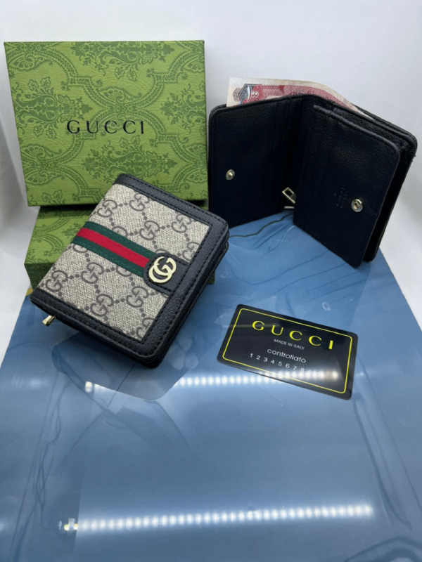 Gucci ophidia gg stripe wallet