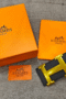Hermes H buckle belt