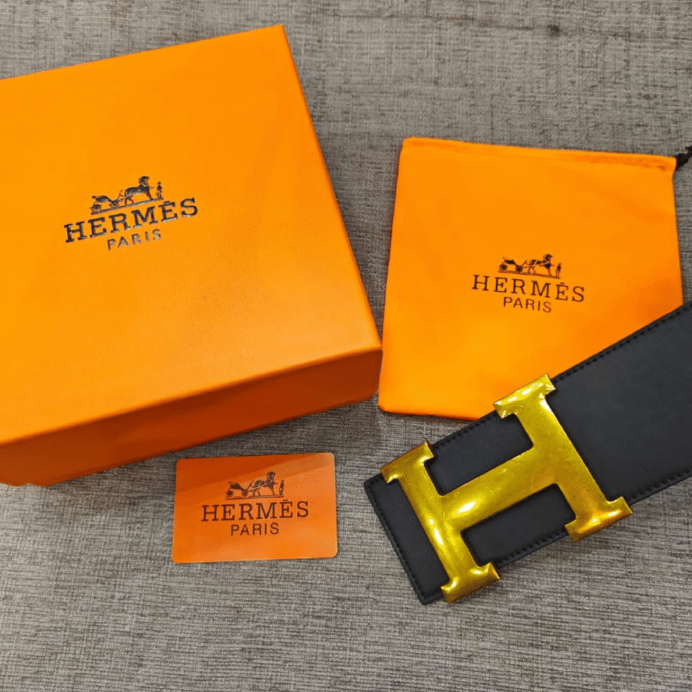 Hermes H buckle belt