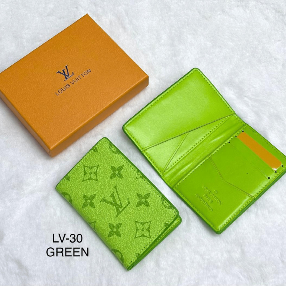 Home 252 Louis Vuitton Monogram Card Holder light green