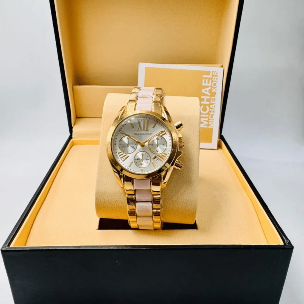 Home 325 Michael Kors Bradshaw Chronograph ivory pink