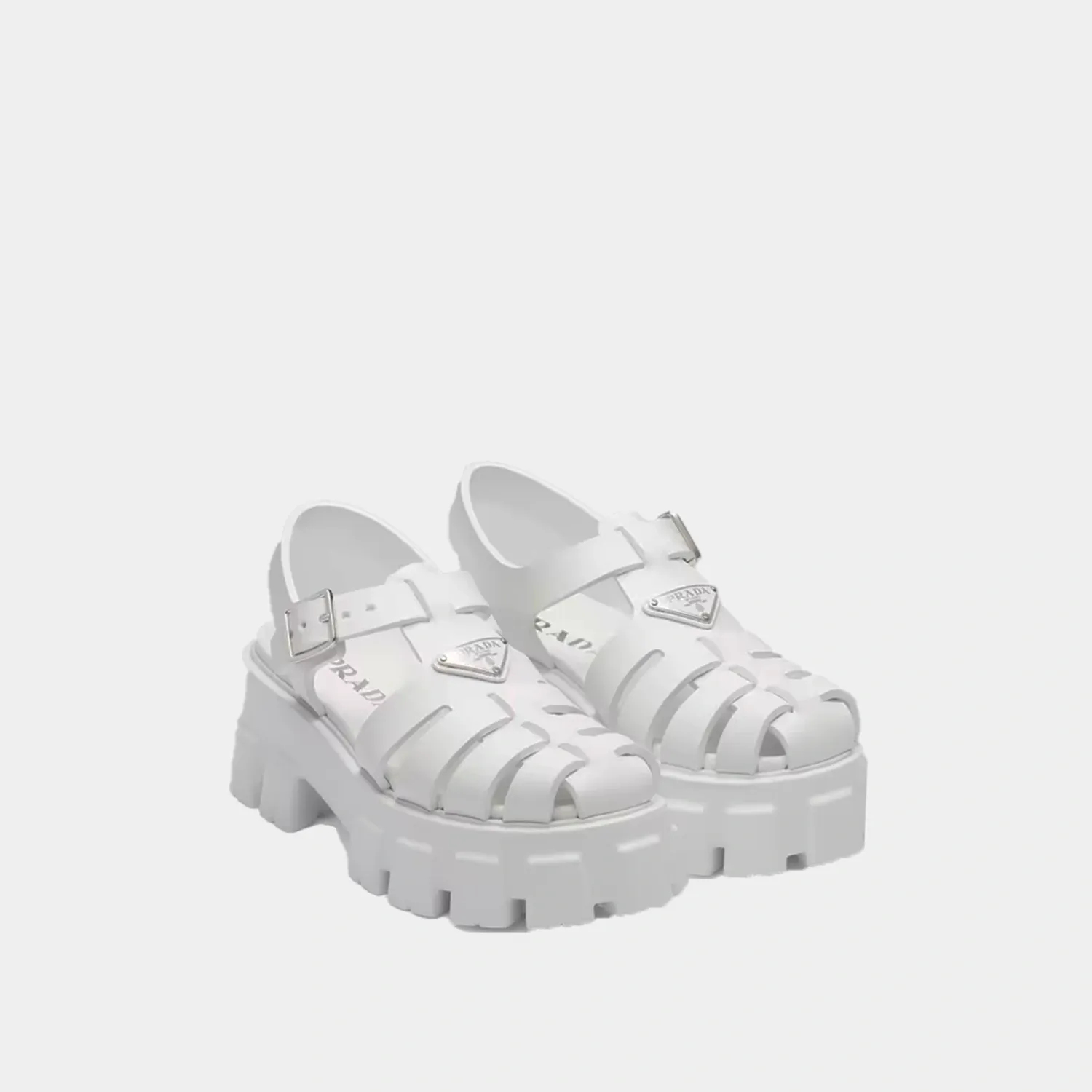 Prada Monolith Rubber Sandals