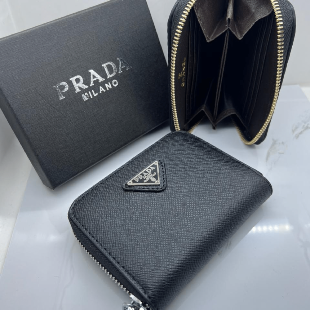 Home 250 Prada Saffiano Coin purse black