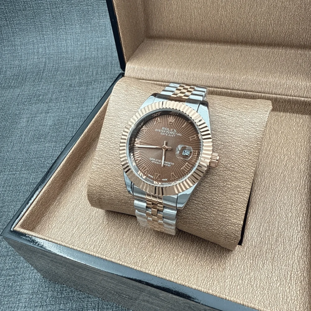 Home 306 Rolex Oyster Perpetual Datejust Fluted dial brown