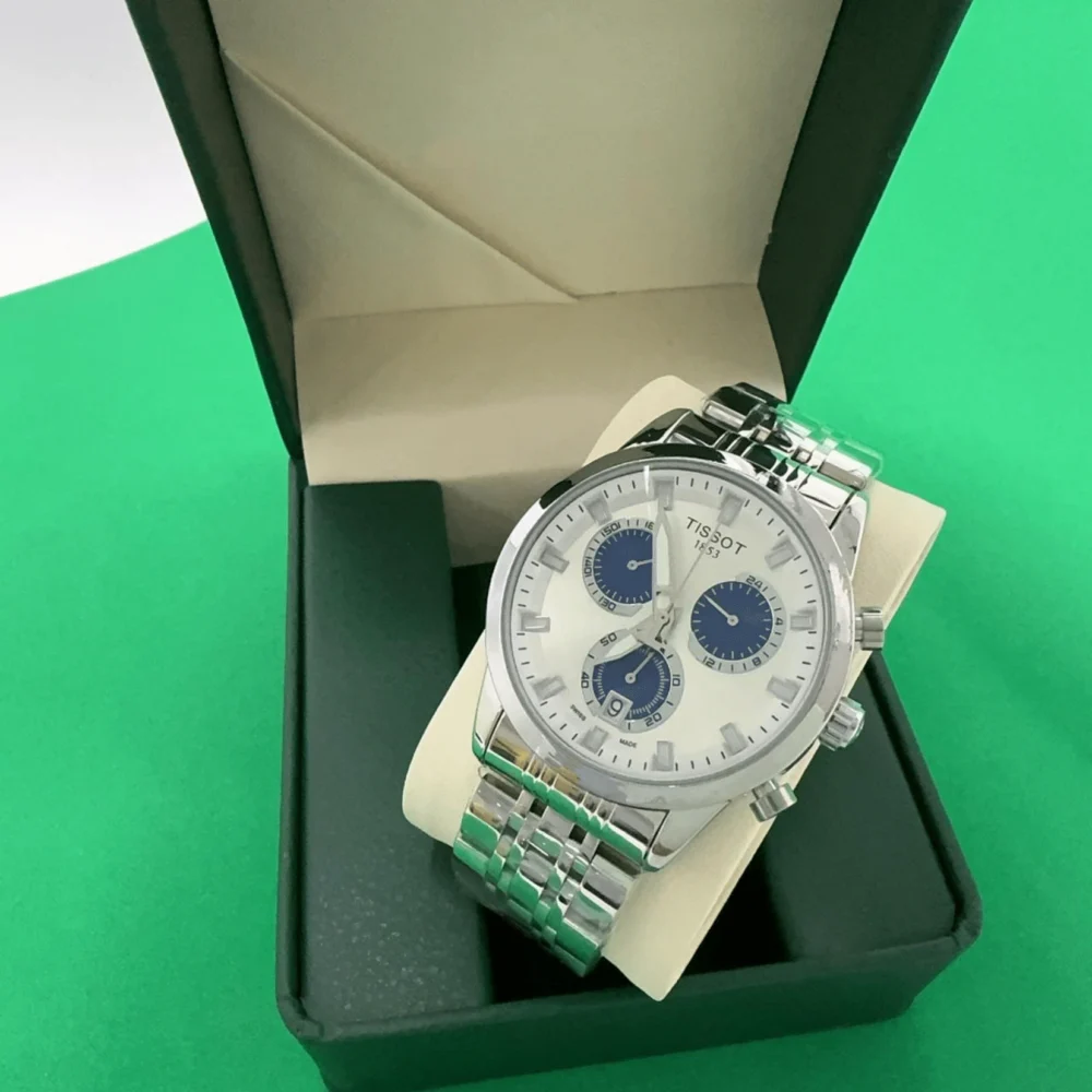 Home 312 Tissot Classic chronograph White Blue