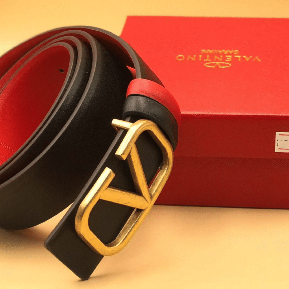 Valentino V logo Belt