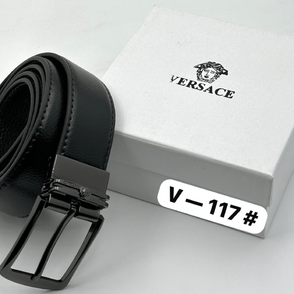 Home 268 Versace Logo Belt black