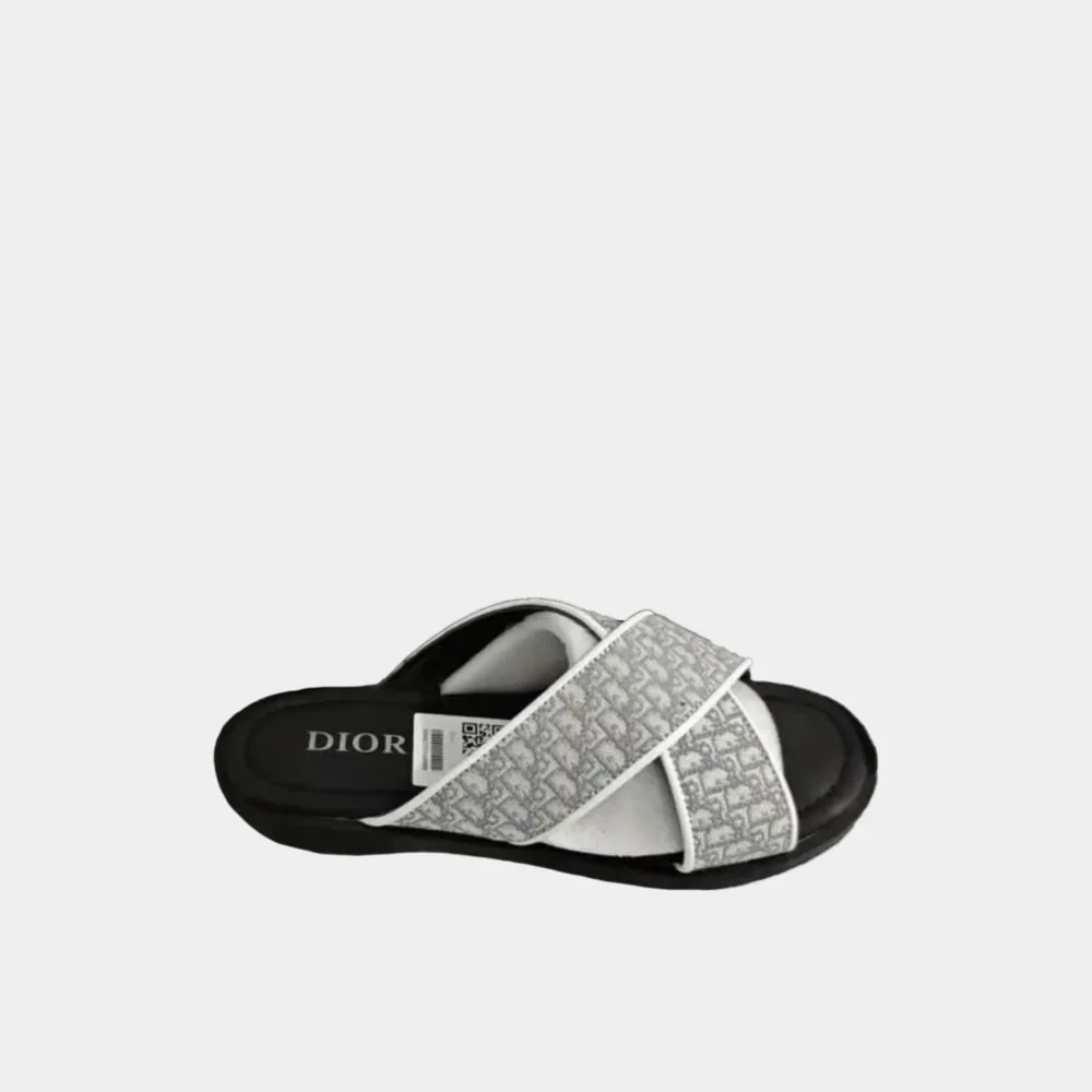 Home 219 Dior Jacquard Mens sandals White
